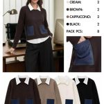 Swetry Damskie wloskie _size uni_ paczka 10szt_ mix kolor 7569176