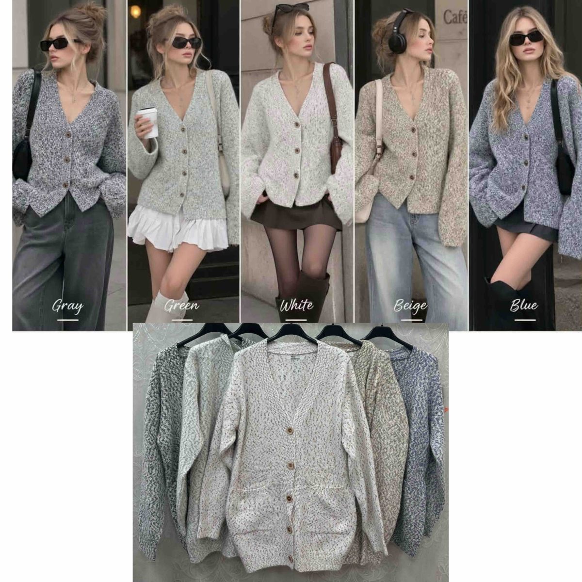 Swetry Damskie wloskie _size uni_ paczka 12szt_ mix kolor 7569186