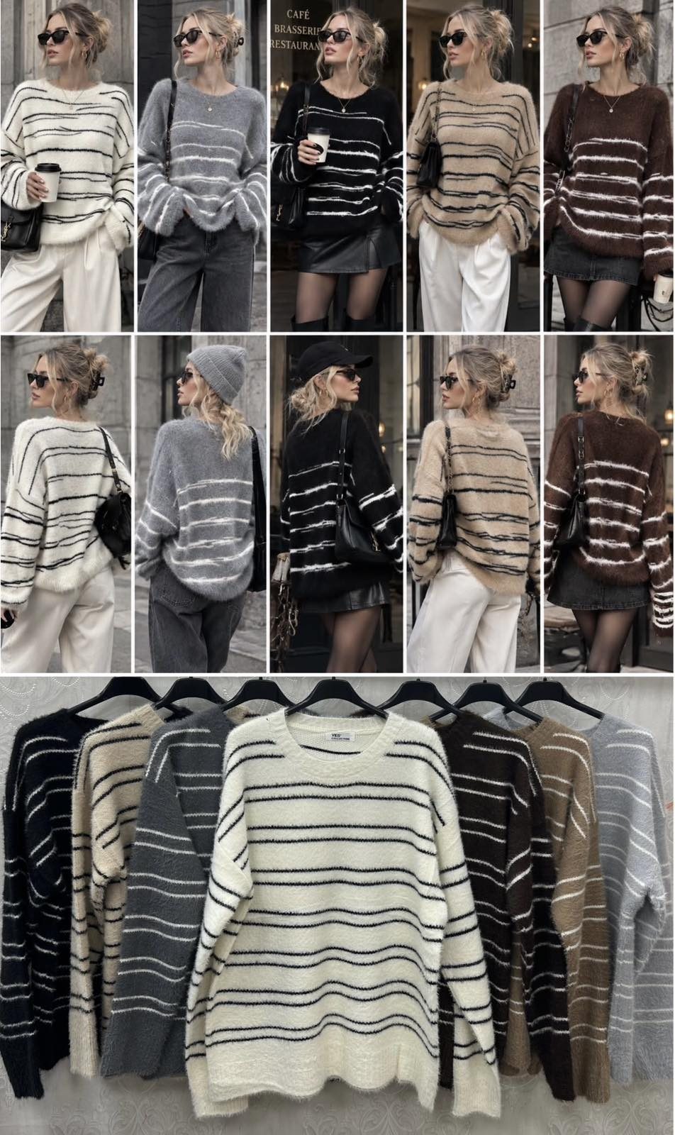 Swetry Damskie wloskie _size uni_ paczka 12szt_ mix kolor 7569188