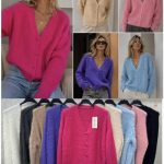Swetry Damskie wloskie _size uni_ paczka 12szt_ mix kolor 7569197