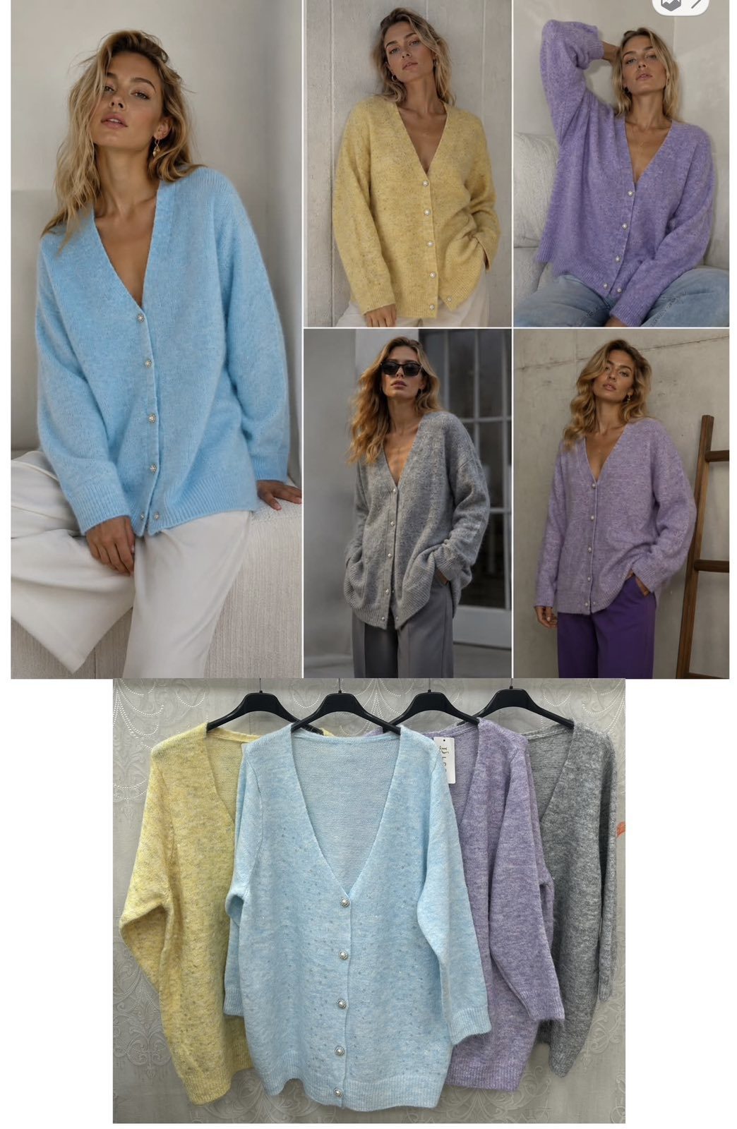 Swetry Damskie wloskie _size uni_ paczka 12szt_ mix kolor 7569199