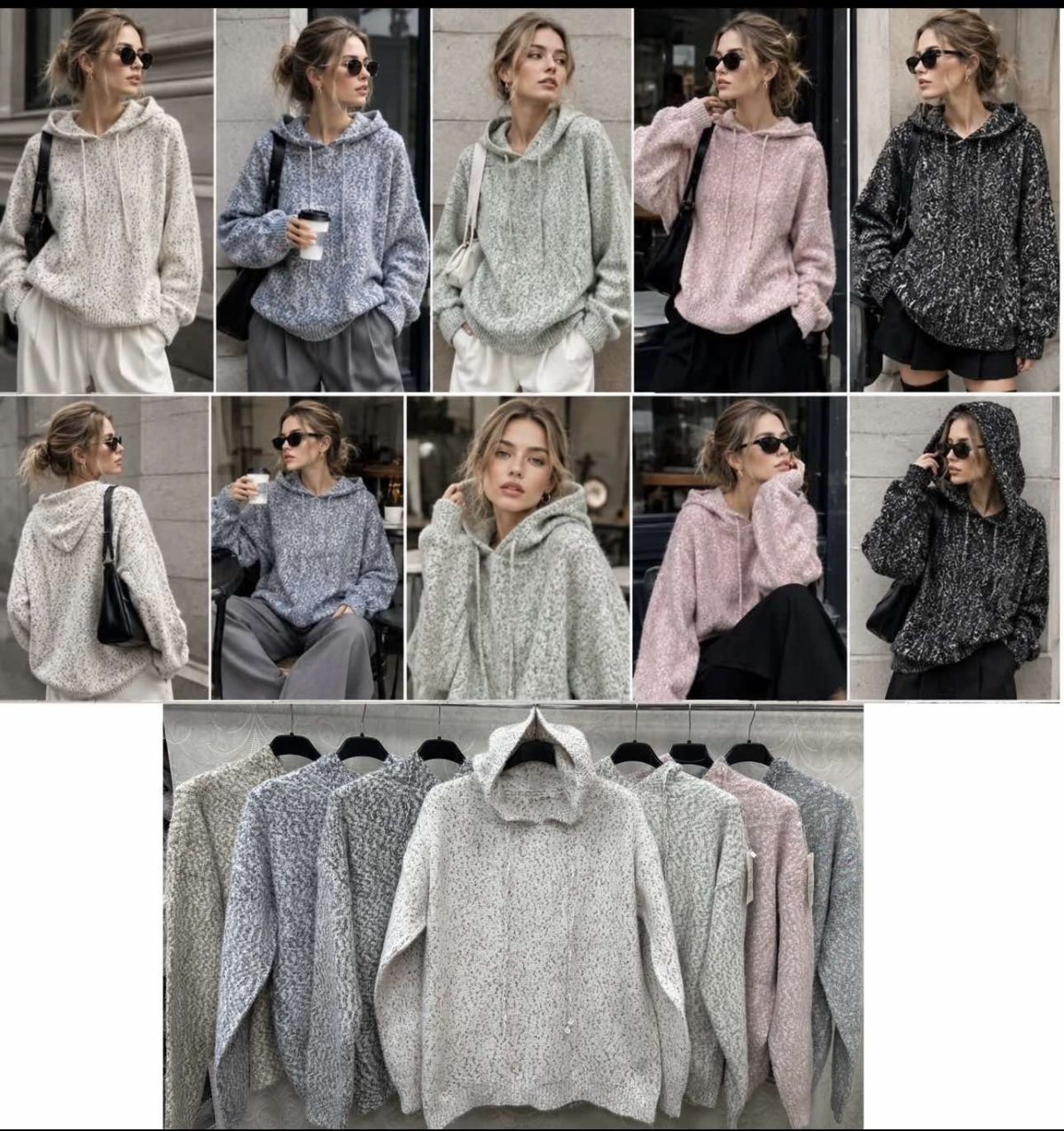 Swetry Damskie wloskie _size uni_ paczka 12szt_ mix kolor 7569202