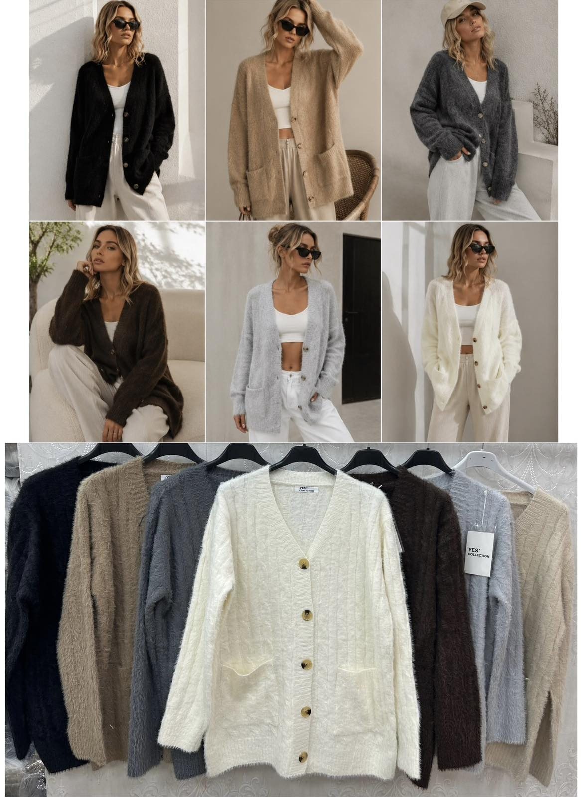 Swetry Damskie wloskie _size uni_ paczka 12szt_ mix kolor 7569209