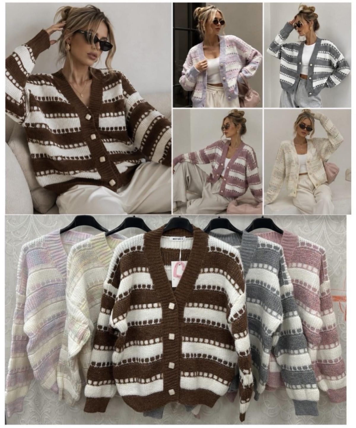 Swetry Damskie wloskie _size uni_ paczka 12szt_ mix kolor 7569218