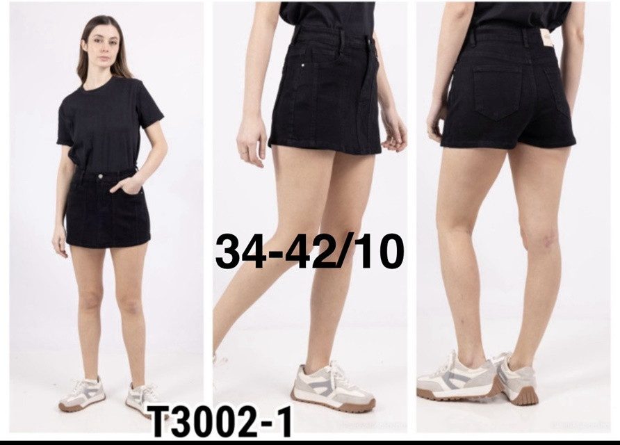 Szorty jeansowe damskie (34-42) T3002-1 5398837
