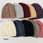 Czapki Damskie_ paczka 12szt _mix kolor 9854375