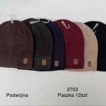 Czapki Damskie_ paczka 12szt _mix kolor 9854353