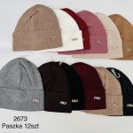 Czapki Damskie_ paczka 12szt _mix kolor 9854355