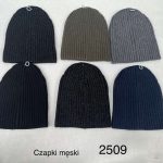 Czapki Męskie_ paczka 12szt _mix kolor 3280653