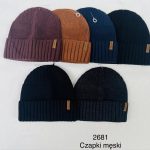 Czapki Męskie_ paczka 12szt _mix kolor 3280654