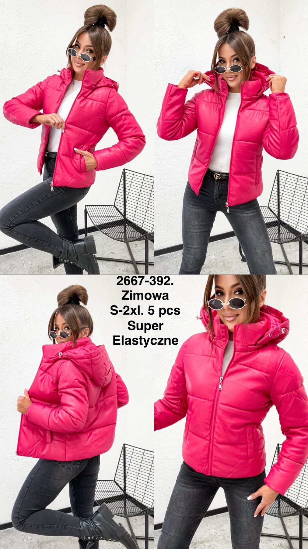 Kurtki Damskie _size s-2xl_paczka 5szt_1kolor 2364494
