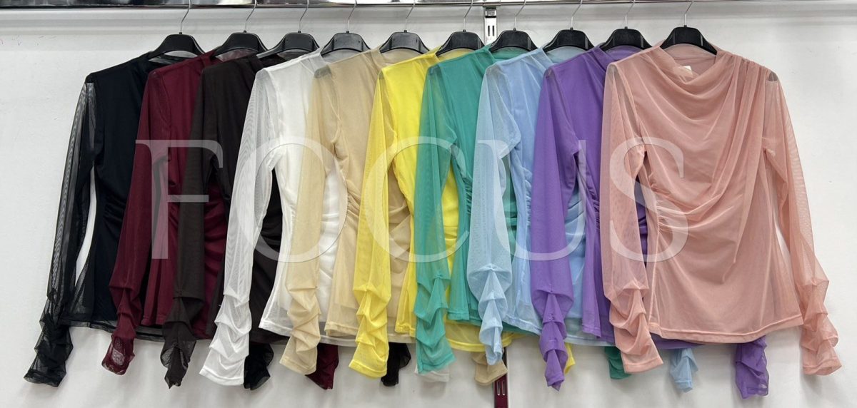 Bluzki Damskie wloskie_size uni_paczka 6szt_mix kolor 2364496