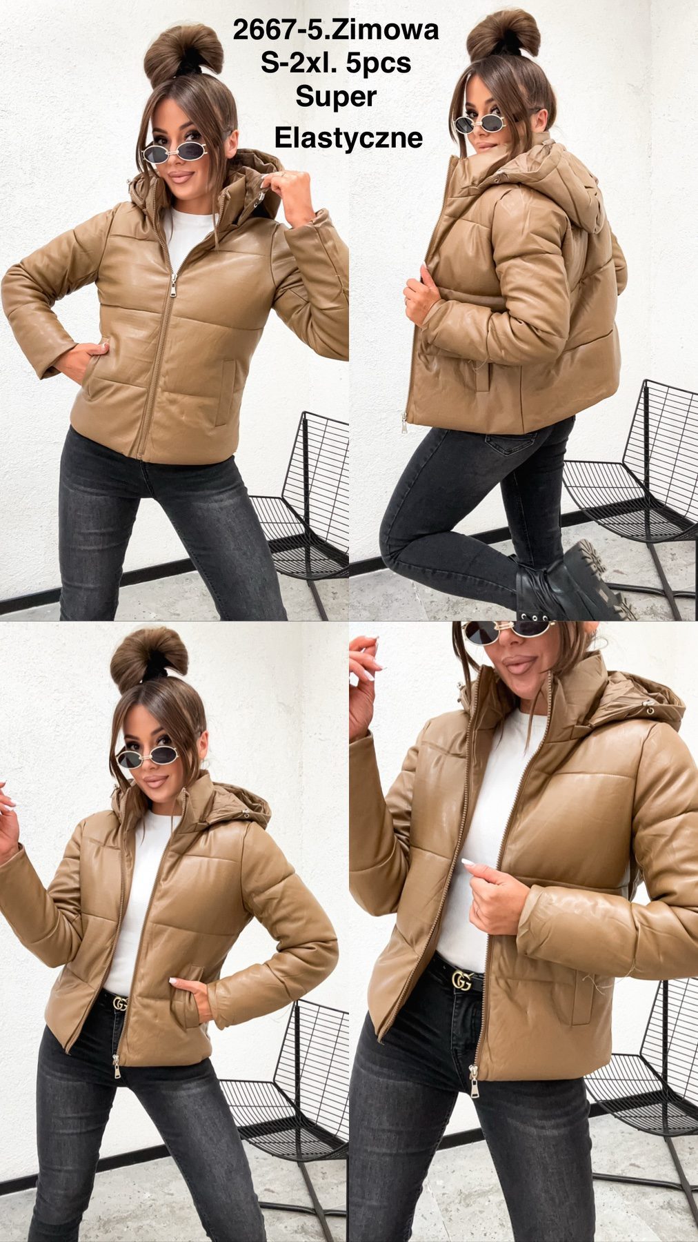 Kurtki Damskie _size s-2xl_paczka 5szt_1kolor 2364503