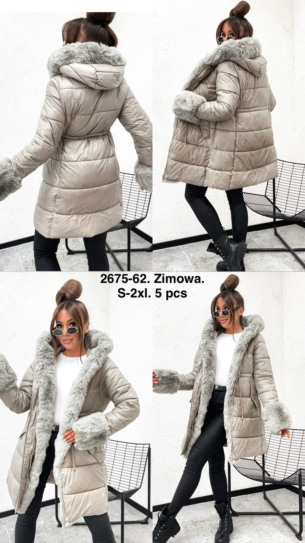Kurtki Damskie _size s-2xl_paczka 5szt_1kolor 2364546