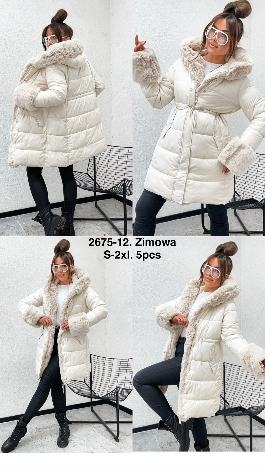 Kurtki Damskie _size s-2xl_paczka 5szt_1kolor 2364547
