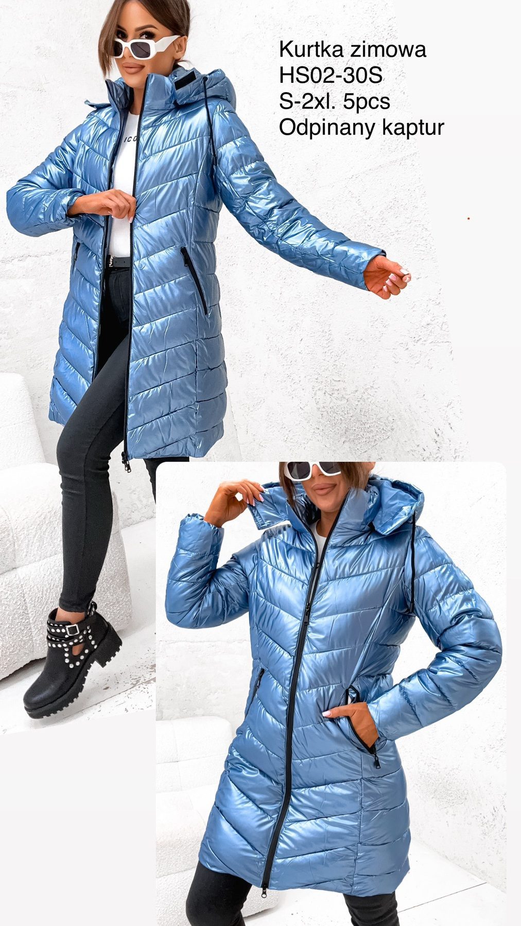 Kurtki Damskie _size s-2xl_paczka 5szt_1kolor 2364551