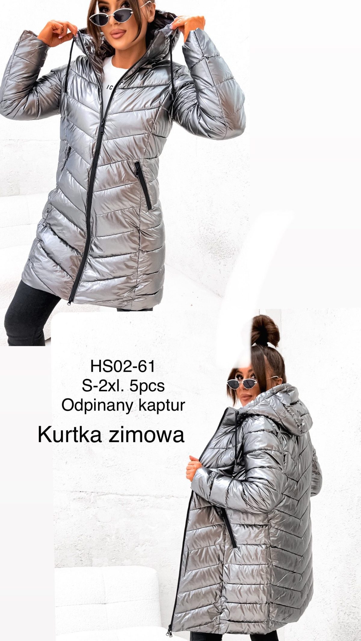 Kurtki Damskie _size s-2xl_paczka 5szt_1kolor 2364557