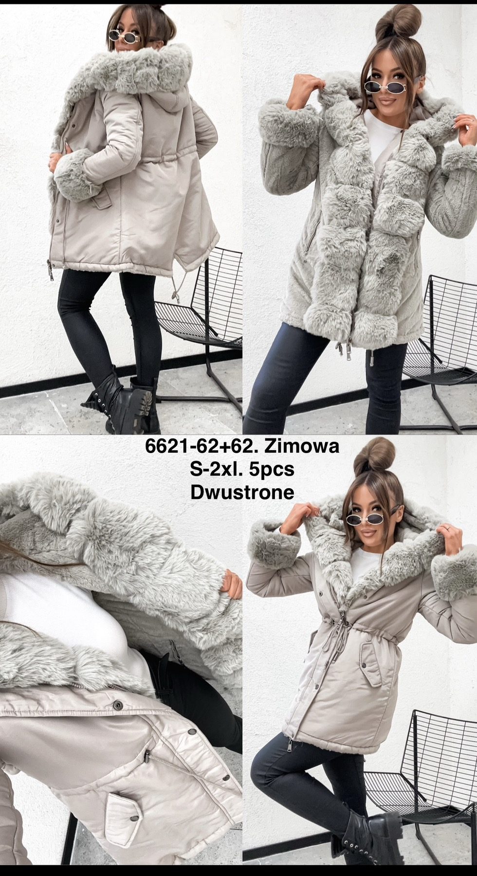 Kurtki Damskie _size s-2xl_paczka 5szt_1kolor 2364561
