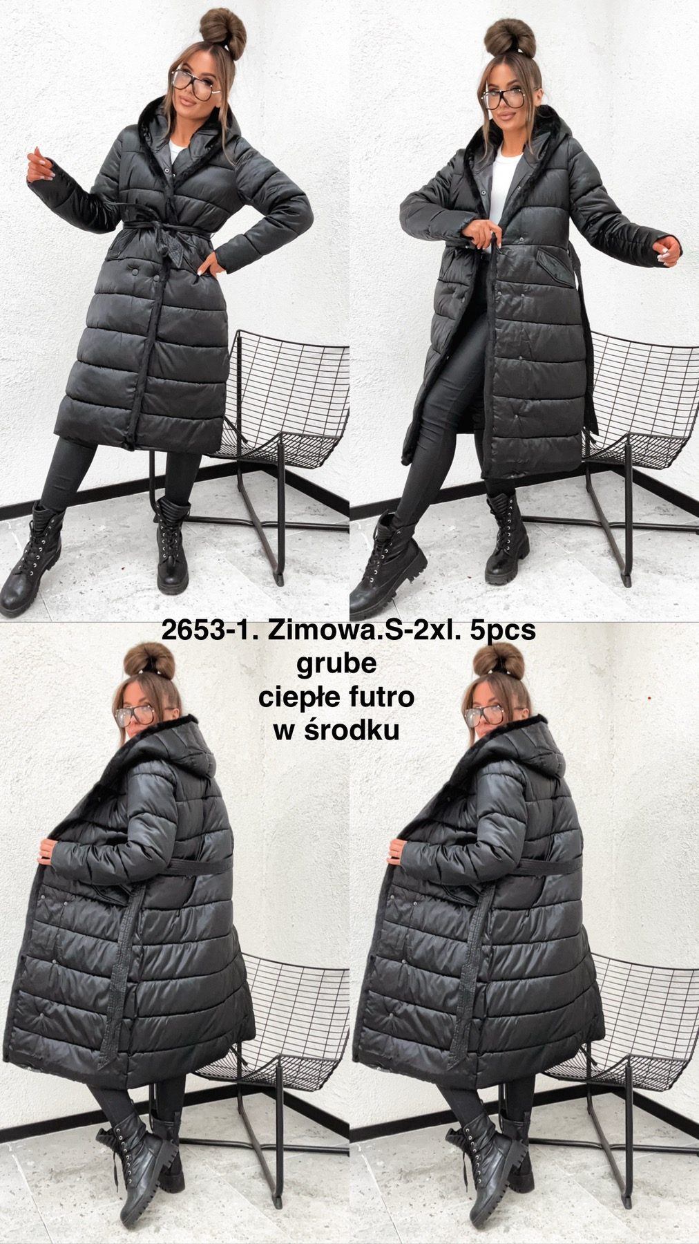 Kurtki Damskie _size s-2xl_paczka 5szt_1kolor 2364569