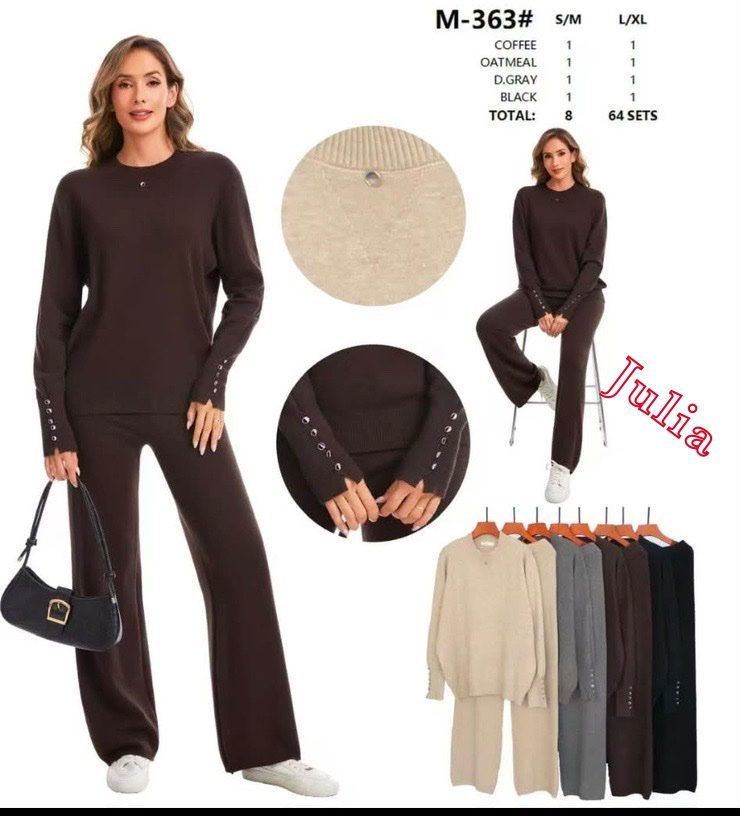 Komplety Damskie Włoskie_ size s-xl_ paczka 8 szt_ 1 kolor 2364681
