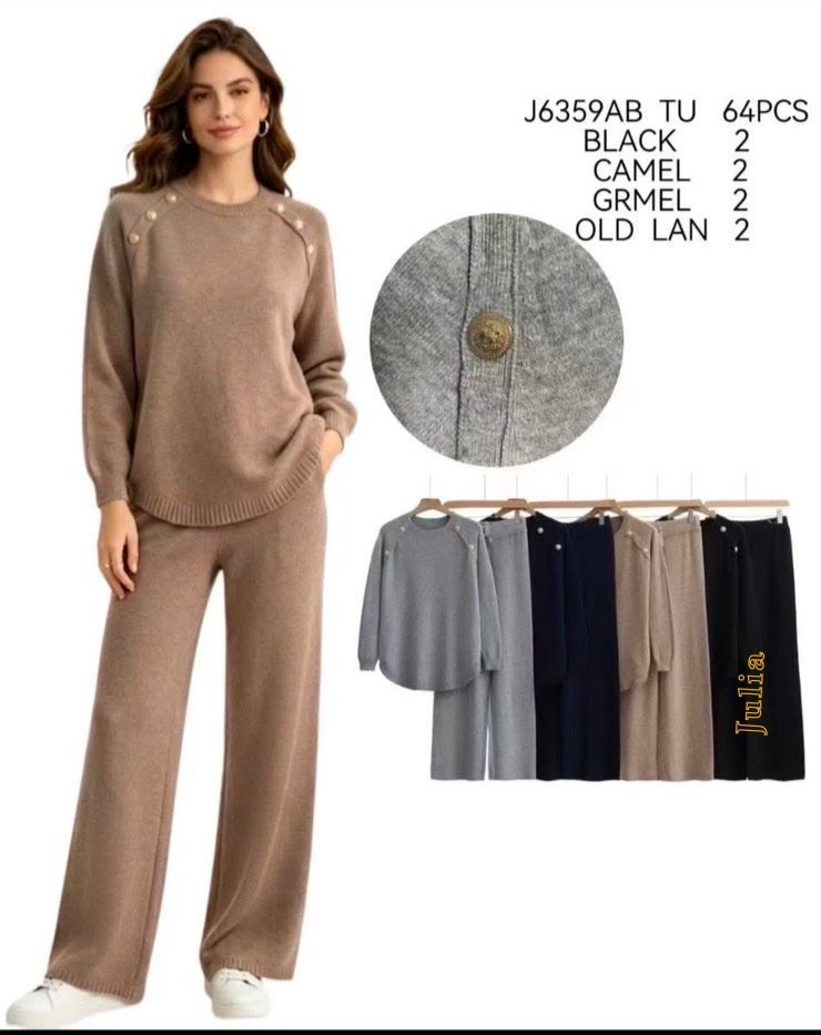 Komplety Damskie Włoskie_ size s-xl_ paczka 8 szt_ 1 kolor 2364682