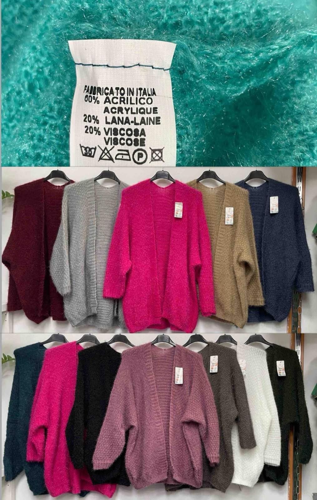 Swetry damskie Włoski _ Size uni_paczka 6szt_mix kolor 2364690
