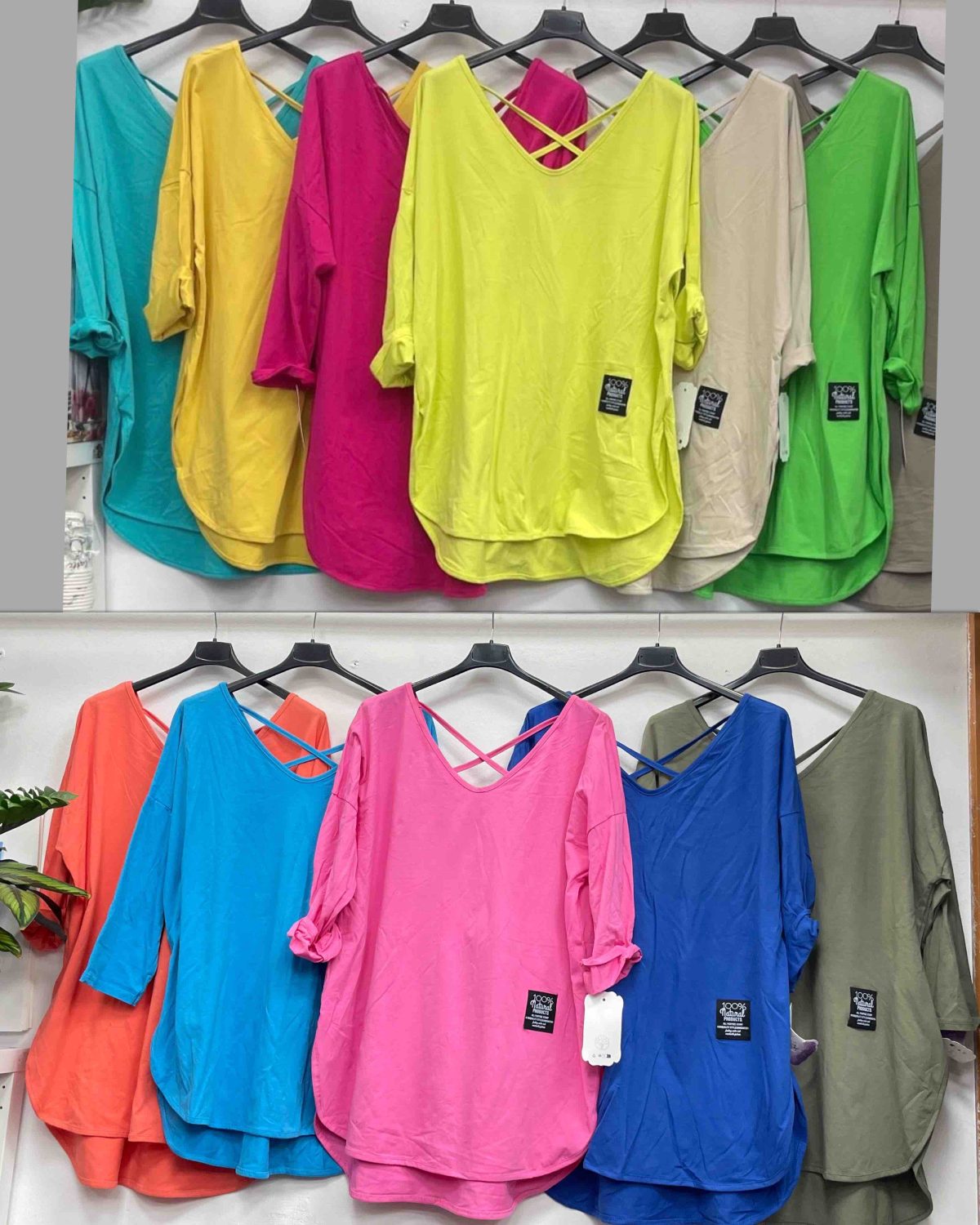 Bluzki Damskie wloskie_size uni_paczka 6szt_mix kolor 2364753