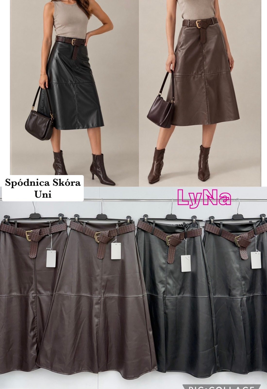 Spódnica długa Damskie wloskie_size uni_paczka 6szt_mix kolor 6102485
