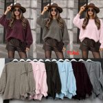 Swetry Damskie wloskie_size uni_paczka 6szt_mix kolor 6102637