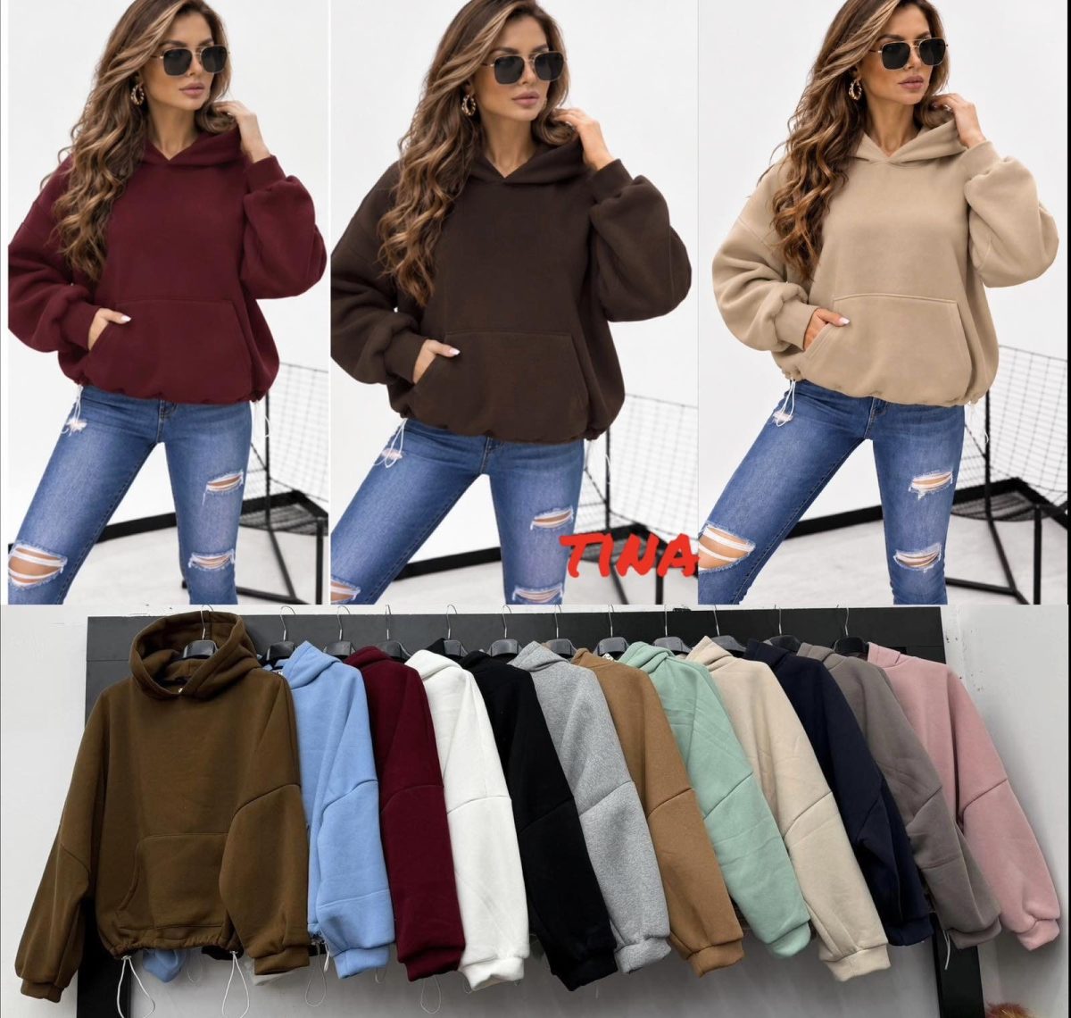 Swetry Damskie wloskie_size uni_paczka 6szt_mix kolor 6102639