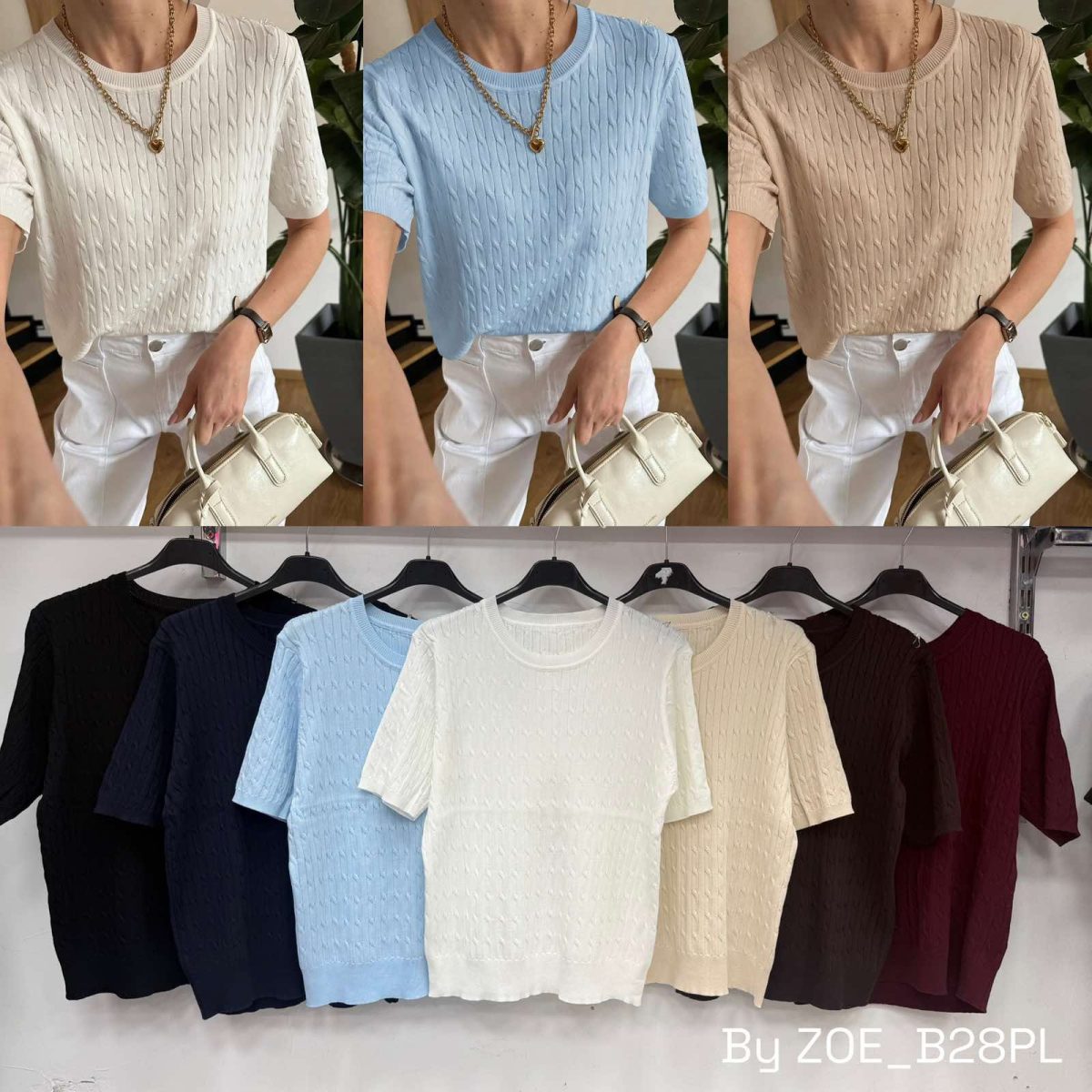 Swetry damskie POLSKA _ Size uni_paczka 6szt_mix kolor 6102768