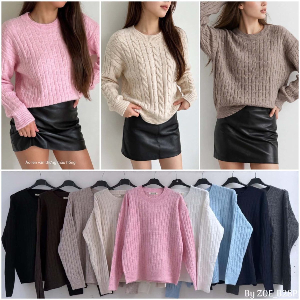 Swetry damskie POLSKA _ Size uni_paczka 6szt_mix kolor 6891936