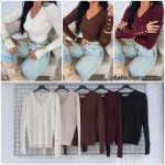 Swetry damskie POLSKA _ Size uni_paczka 8szt_mix kolor 6891969