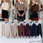 Swetry damskie POLSKA _ Size uni_paczka 10szt_mix kolor 6891991