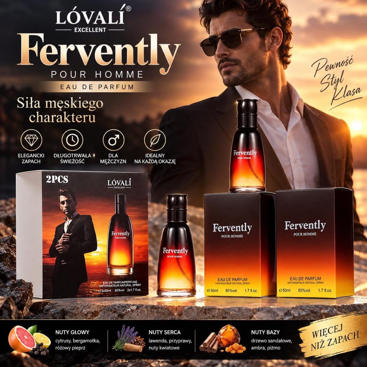 Zestaw Perfumy 2*50 Paczka 12szt 6892129
