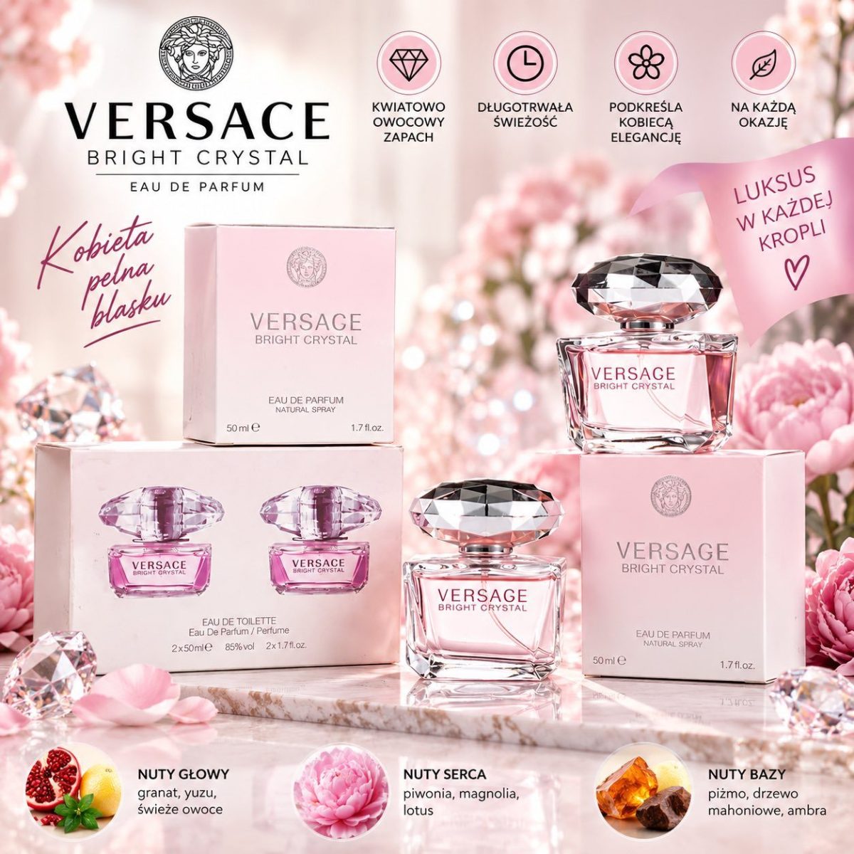 Zestaw Perfumy 2*50 Paczka 12szt 6892130