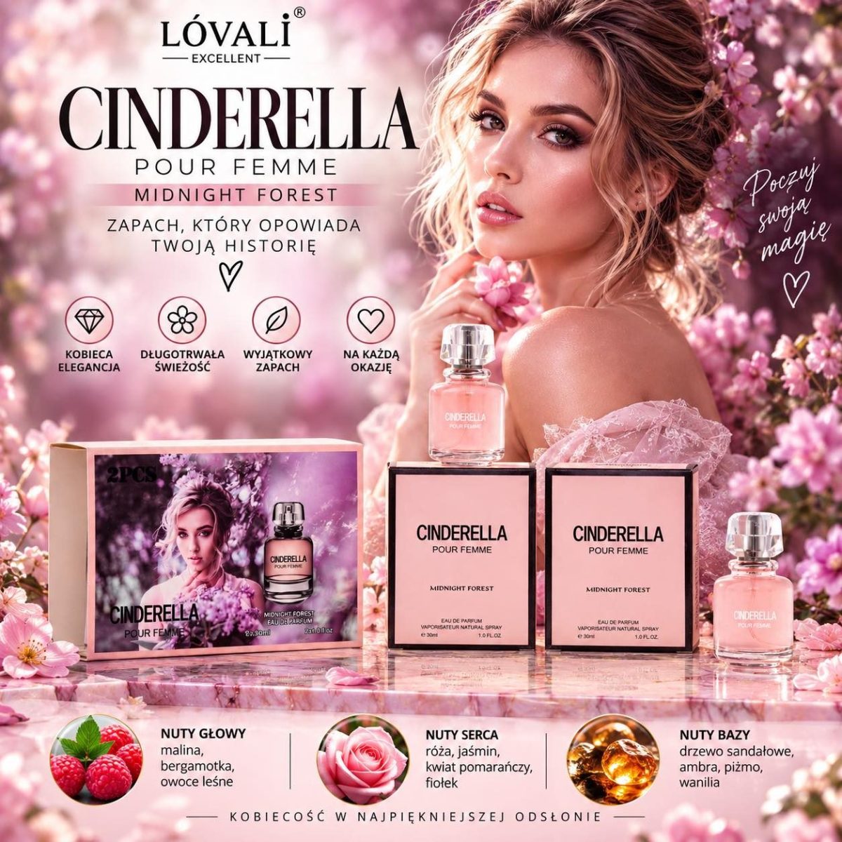 Zestaw Perfumy 2*50 Paczka 12szt 6892139