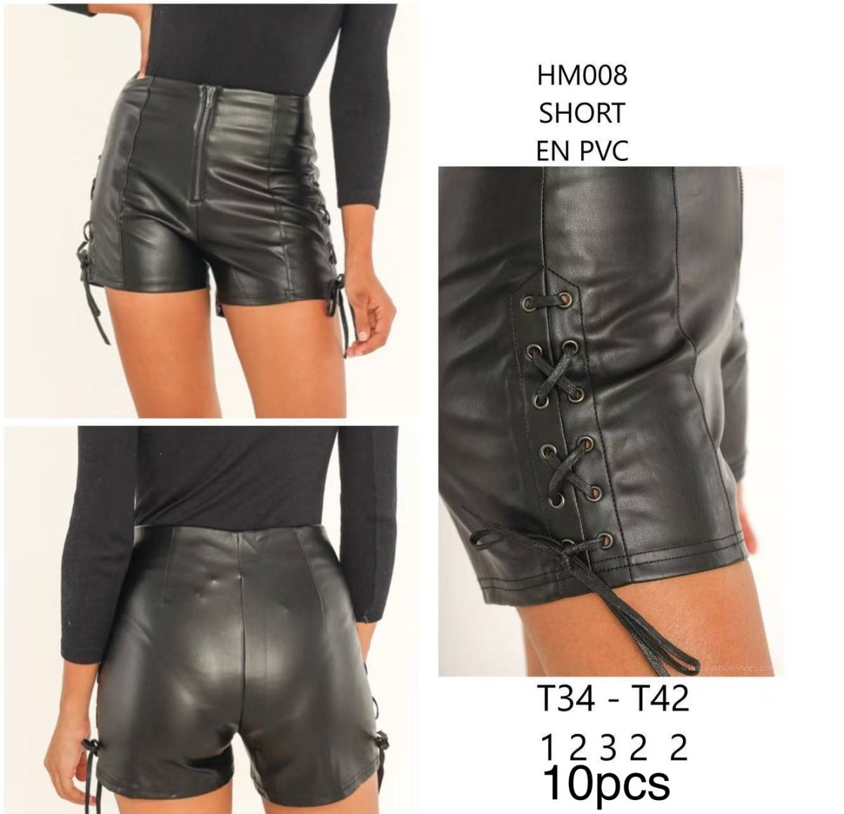 Spodenki skórzane Damskie _size 34-42_ paczka 10szt_ 6892190