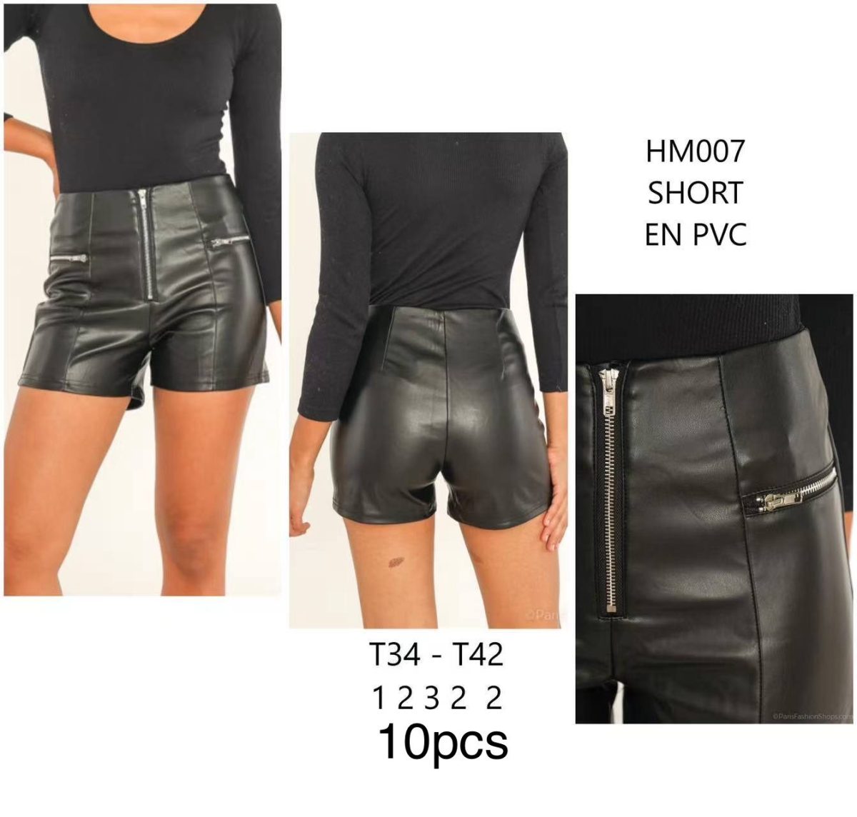 Spodenki skórzane Damskie _size 34-42_ paczka 10szt_ 6892192