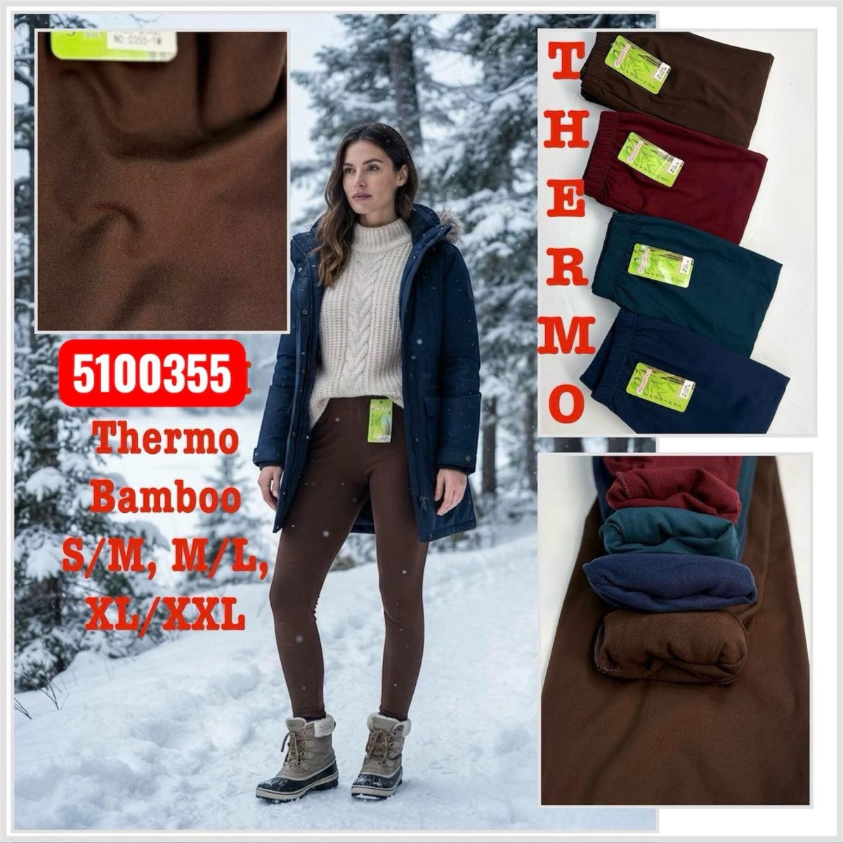 Legginsy/Getry DAMSKA _size s-2xl_paczka 12 szt_mixkolor 8989119