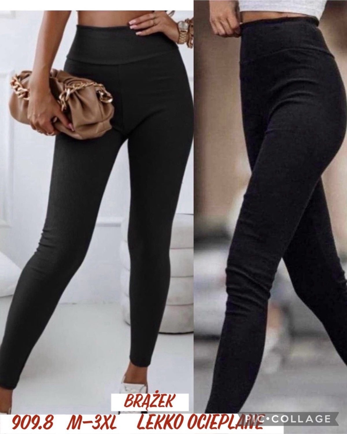 Legginsy/Getry DAMSKA _size m-3xl_paczka 12 szt_1kolor 8989149