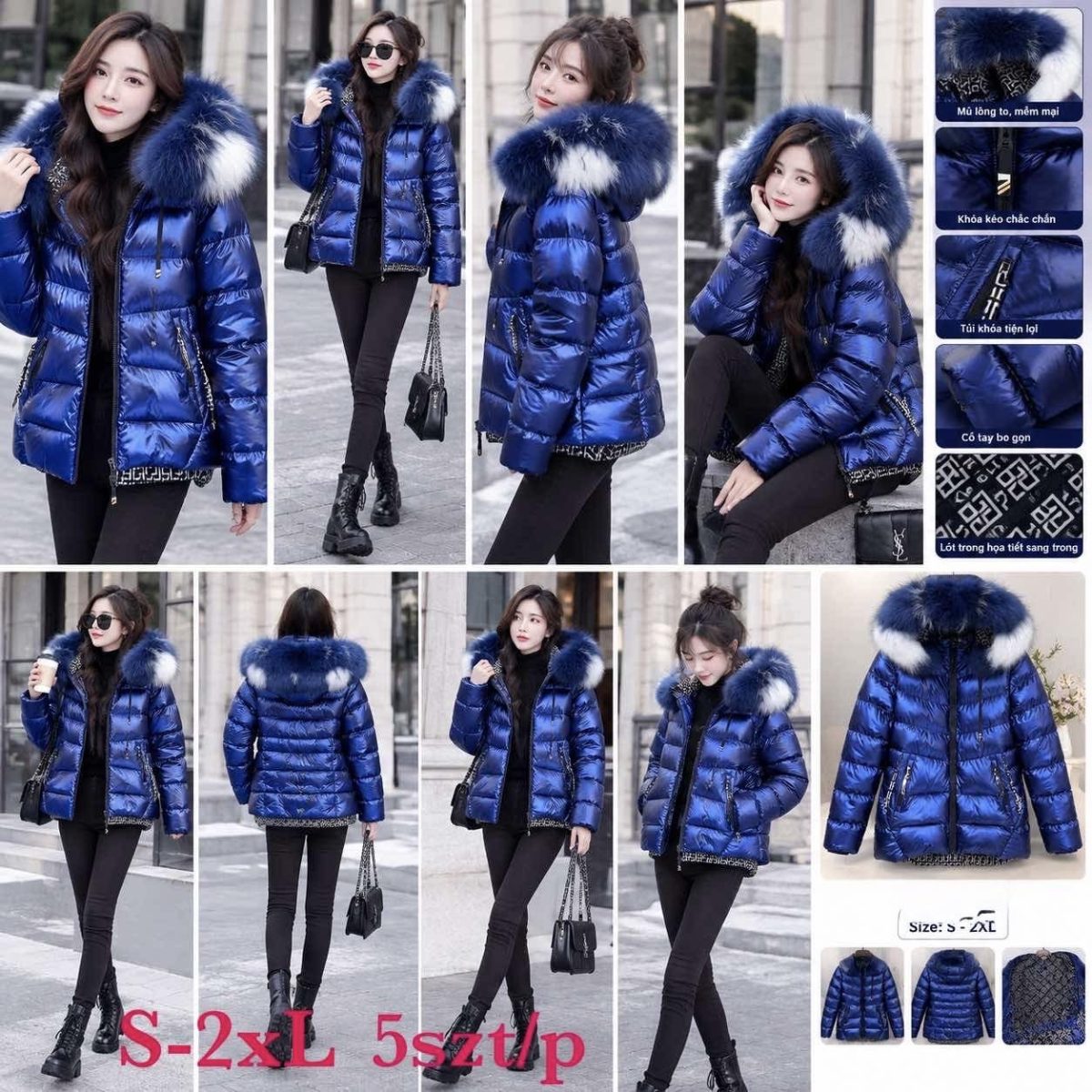 Kurtki Damskie _size s-2xl_paczka 5szt_1kolor 8989174