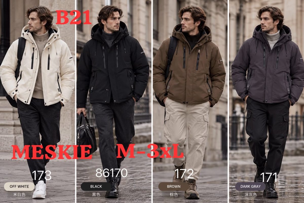 Kurtki MĘSKA _size m-3xl_paczka 5szt_1kolor 8989277