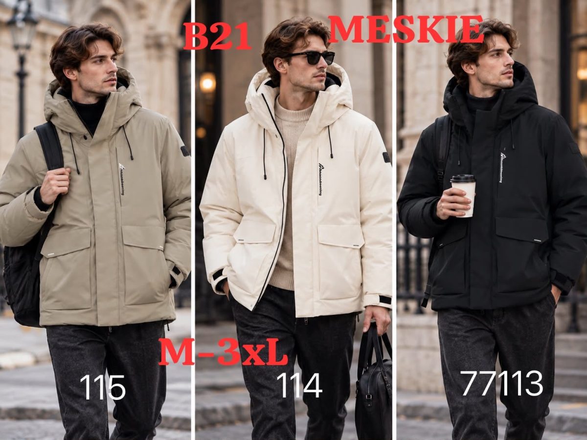 Kurtki MĘSKA _size m-3xl_paczka 5szt_1kolor 8989282
