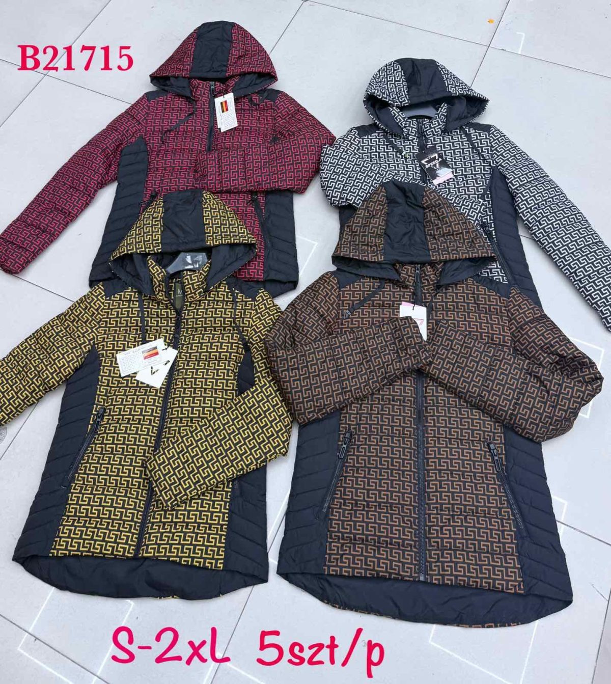 Kurtki Damskie _size s-2xl_paczka 5szt_1kolor 8989320