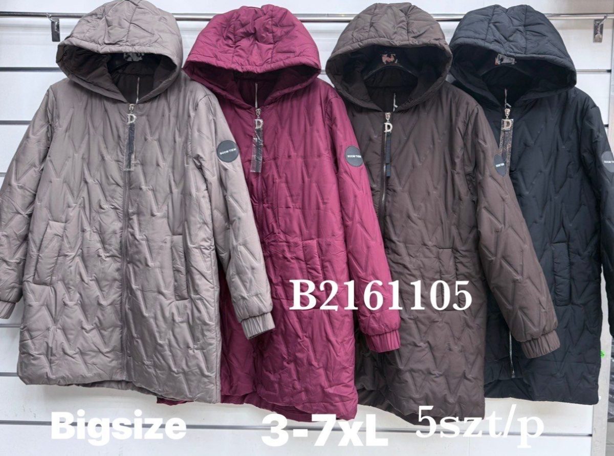 Kurtki Damskie _size 3-7xl_paczka 5szt_1kolor 8989356