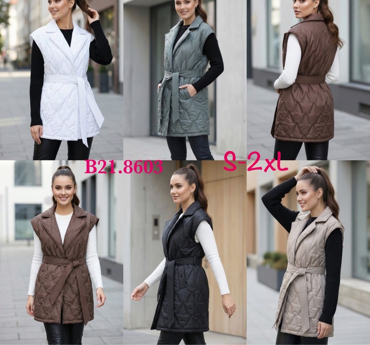 Kamizelki Damskie _size s-2xl_paczka 5szt_1kolor 8989370