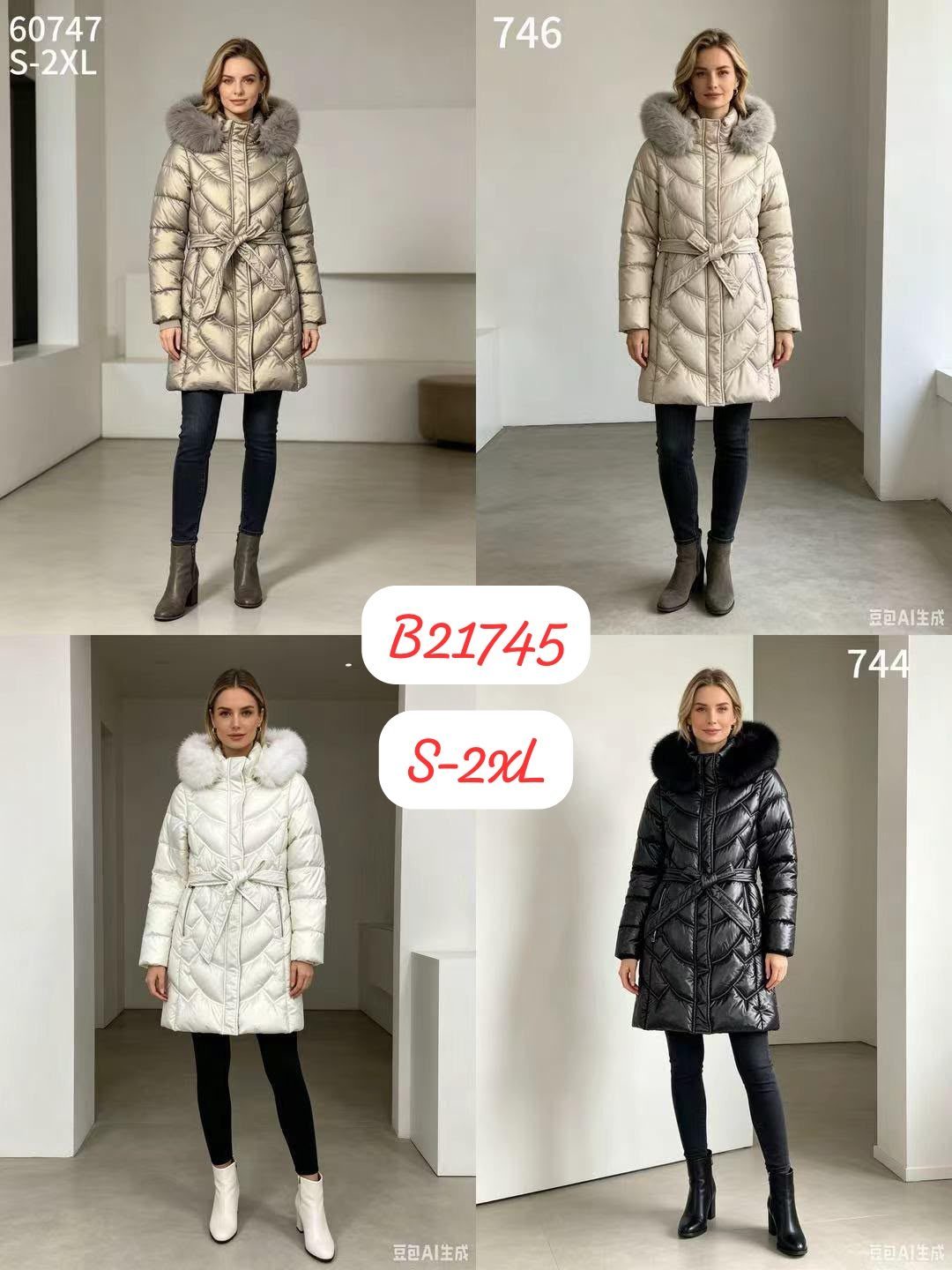 Kurtki Damskie _size s-2xl_paczka 5szt_1kolor 8989181