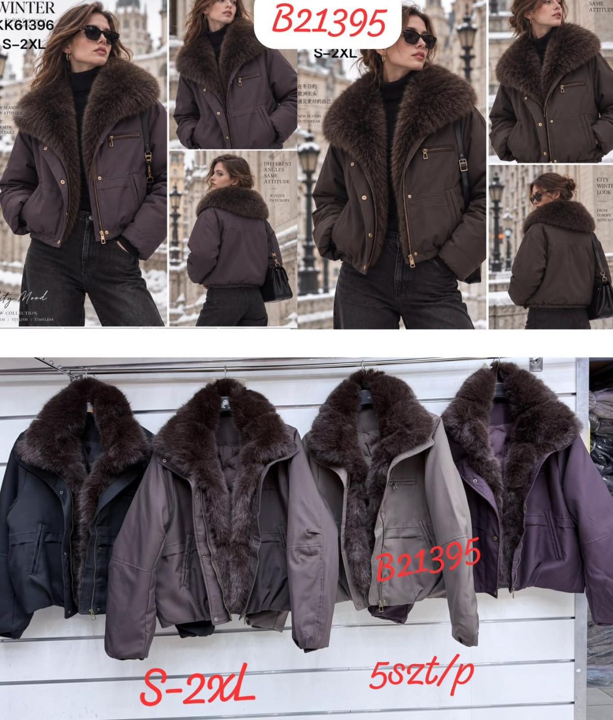 Kurtki Damskie _size s-2xl_paczka 5szt_1kolor 8989224