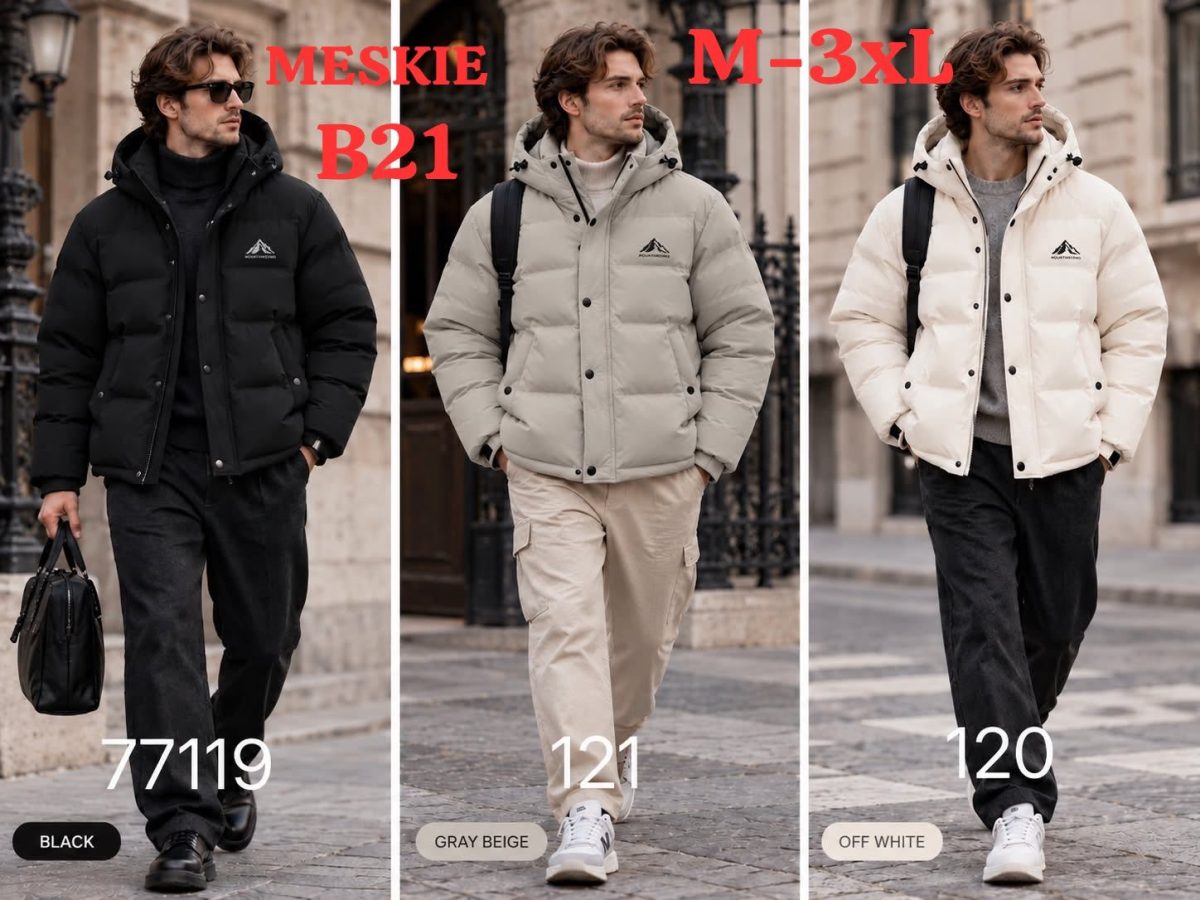 Kurtki MĘSKA _size m-3xl_paczka 5szt_1kolor 8989272